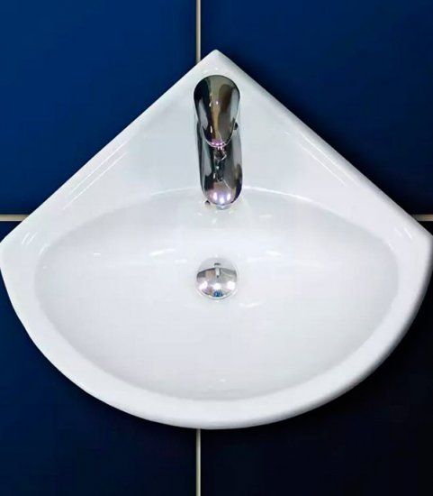 Раковина-мини Sanita Beep 36 см угловая подвесная белая (VERSAWB01)