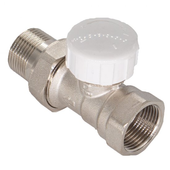 Клапан термостатический СТМ 3/4 ВР(г) х 3/4 НР(ш) для радиатора (CARTVS34)