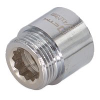 Удлинитель CTM 50 мм х 1 ВР(г) х 1 НР(ш) латунный (CREMF150)