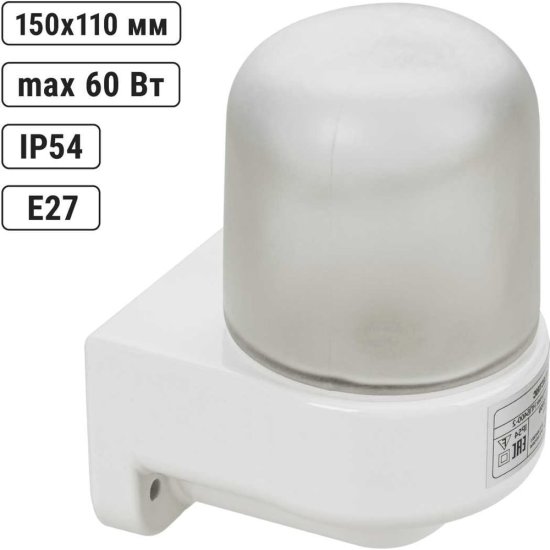 Настенный угловой светильник для сауны TDM ELECTRIC НПБ400-2