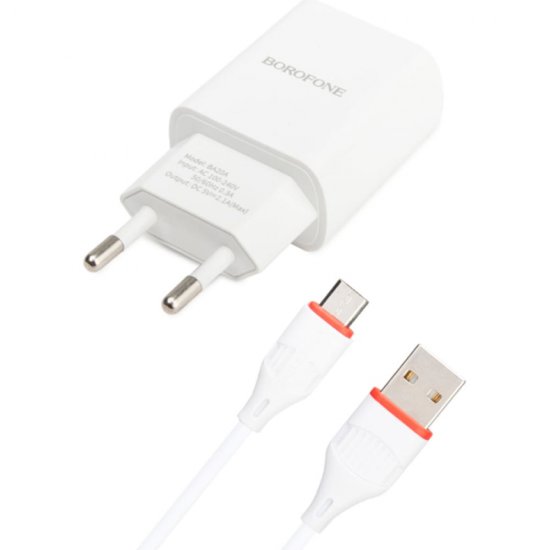 Сетевое зарядное устройство Borofone ba20a sharp