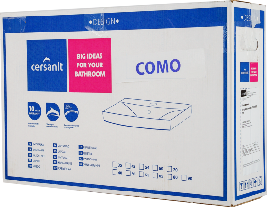 Раковина Cersanit Como мебельная 70 см