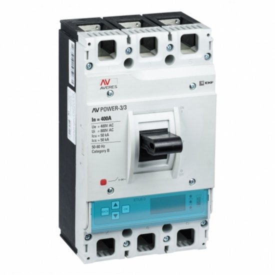 Автоматический выключатель в литом корпусе EKF AV POWER TR 3P 400А 50 кА 690 В (mccb-33-400-6.2-av)