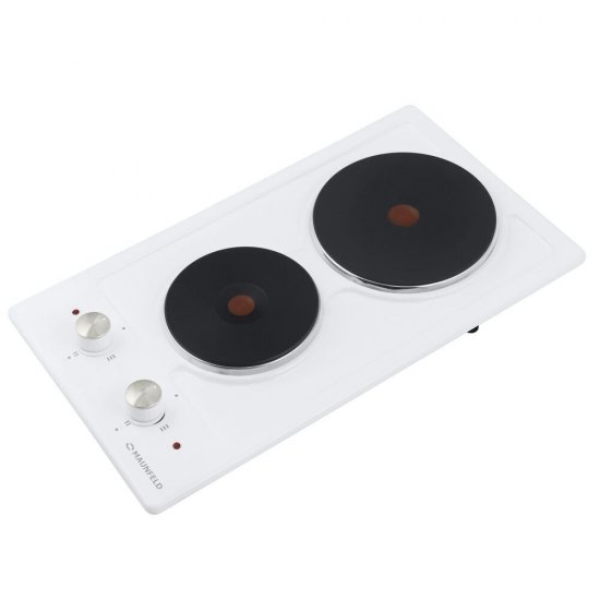 Варочная панель электрическая Maunfeld EEHE.32.4W 2 конфорки белая