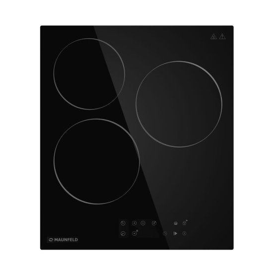 Варочная панель электрическая Maunfeld CVCE453BK 3 конфорки черная