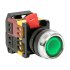 Кнопка плоская EKF PROxima ABLFS-22 230 В IP40 без фиксации с подсветкой зеленая (ablfs-22-g)