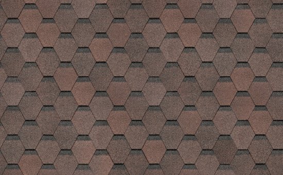 Гибкая черепица Dacha Rustic коричневый 3 м²