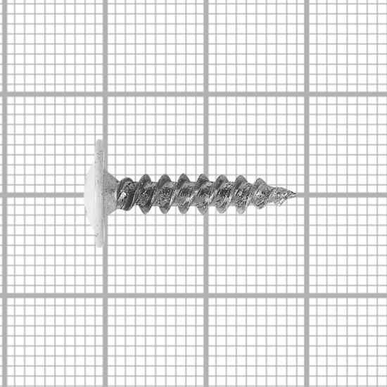 Саморезы по металлу с пресс-шайбой острые оцинкованные RAL 9003 4.2x19 240 шт.