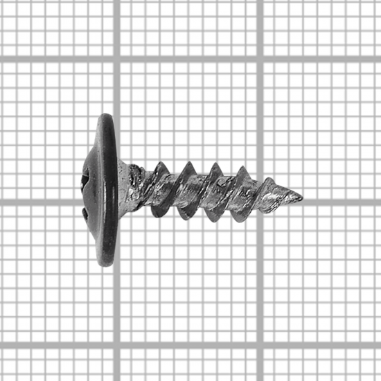 Саморезы по металлу с пресс-шайбой острые оцинкованные RAL 7024 4.2x13 320 шт.