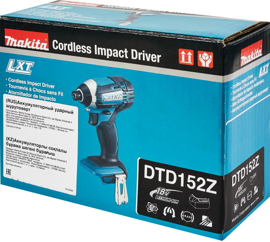 Винтоверт ударный аккумуляторный Makita DTD152Z, 18 В Li-ion без АКБ и ЗУ
