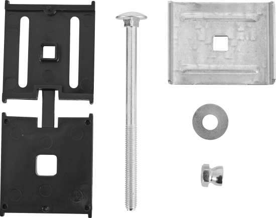 Скоба для забора Grand Line 85 мм сталь серый