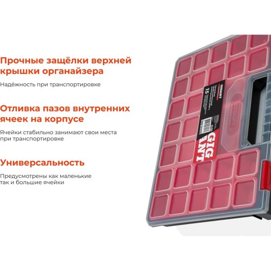 Профессиональный пластмассовый органайзер Gigant Professional