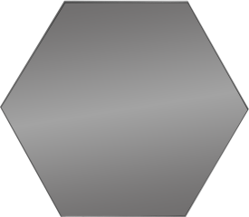 Зеркальная плитка Omega Glass NNLM63 сота 20x17.3 см глянцевая цвет графит 1 шт.
