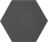 Зеркальная плитка Omega Glass NNLM63 сота 20x17.3 см глянцевая цвет графит 1 шт.