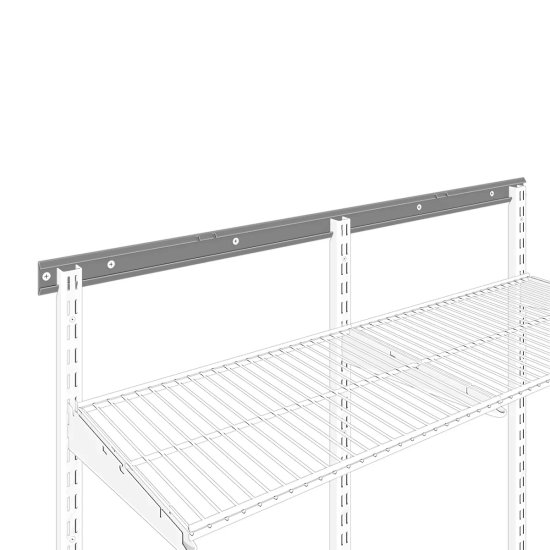 Рельс несущий Титан-GS 100 см сталь цвет белый