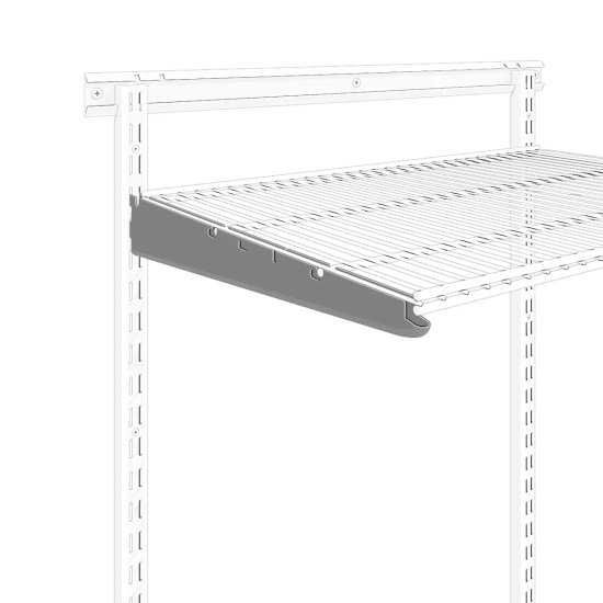 Кронштейн для полок 435 Титан-GS 43.5 см нагрузка до 50 кг цвет белый