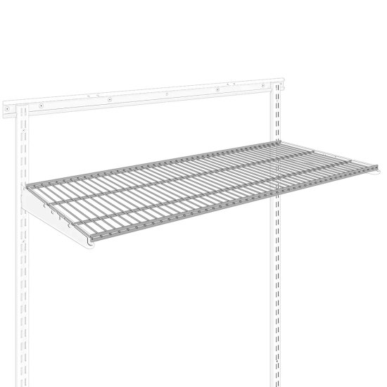 Полка сетчатая Титан-GS 90.3x40.6 см сталь цвет белый