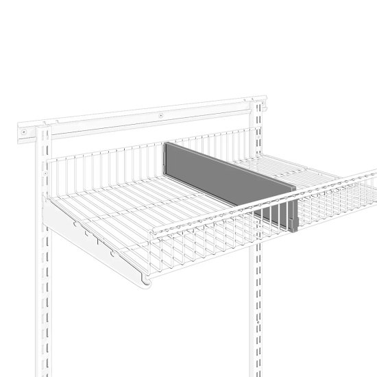 Разделитель для корзины Титан-GS 40x8.5x1 см пластик цвет прозрачный