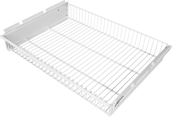 Корзина выдвижная Титан-GS 56.3x8.5x44 см сталь цвет белый