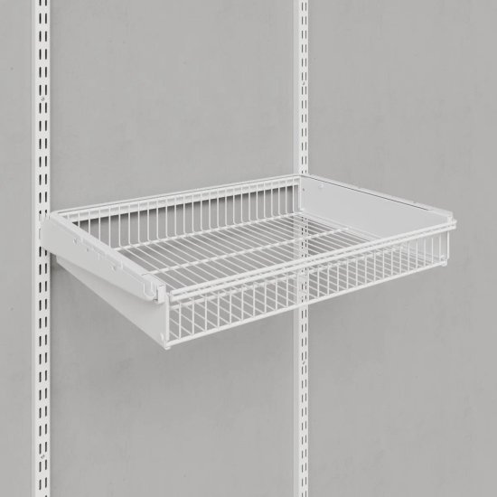 Корзина выдвижная Титан-GS 56.3x8.5x44 см сталь цвет белый