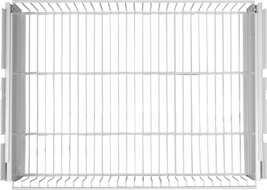 Корзина выдвижная Титан-GS 56.3x8.5x44 см сталь цвет белый