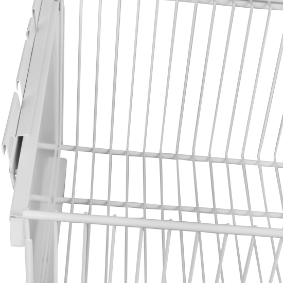 Корзина выдвижная Титан-GS 56.3x8.5x44 см сталь цвет белый