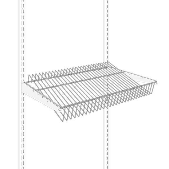 Полка для обуви Титан-GS 60.4x6x40.6 см сталь цвет белый