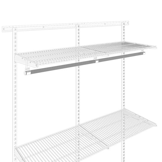 Штанга Титан-GS 124 см сталь цвет серый