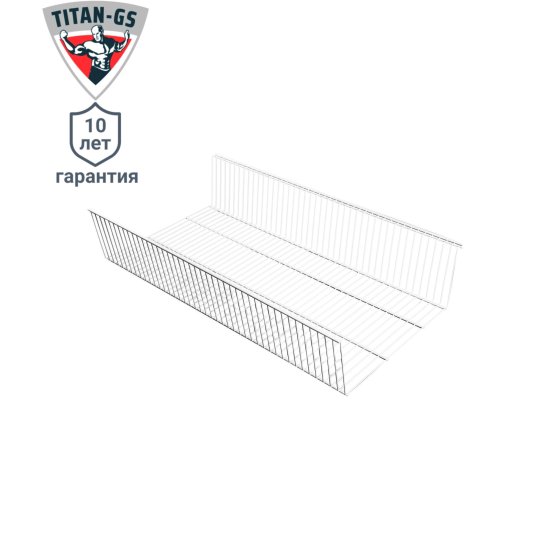 Корзина выдвижная Титан-GS 86.3x18.1x44 см сталь цвет белый