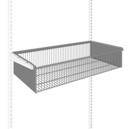 Корзина выдвижная Титан-GS 86.3x18.1x44 см сталь цвет белый