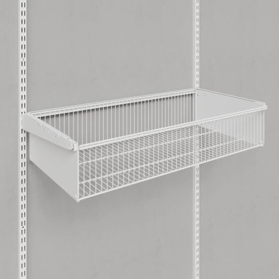 Корзина выдвижная Титан-GS 86.3x18.1x44 см сталь цвет белый