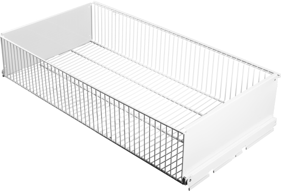 Корзина выдвижная Титан-GS 86.3x18.1x44 см сталь цвет белый