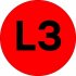 Наклейка знак электробезопасности EKF PROxima d20 мм L3 красная (100 шт.) (an-2-15-2)