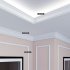 Молдинг из экополимера ударопрочный 30х12х2000 мм под покраску Bello Deco XPS M 3 белый