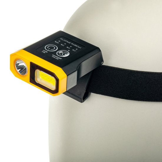 Фонарь налобный Ritter светодиодный 2 LED 5 Вт аккумуляторный Li-Pol 1200 мАч пластик 5 режима (56210 2)