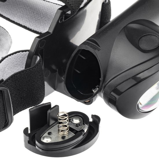 Фонарь налобный Ritter светодиодный 1 LED 5 Вт на батарейках AAA пластик 3 режима (29089 6)