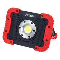 Фонарь прожектор Ritter светодиодный 1 LED 15 Вт аккумуляторный Li-Ion 3000 мАч пластик многофункциональный (29134 3)
