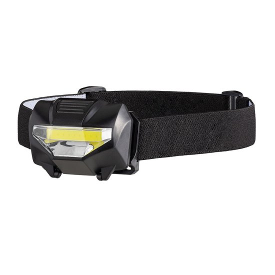 Фонарь налобный Düwi светодиодный 1 LED 3 Вт на батарейках AAA пластик 2 режима (29088 9)