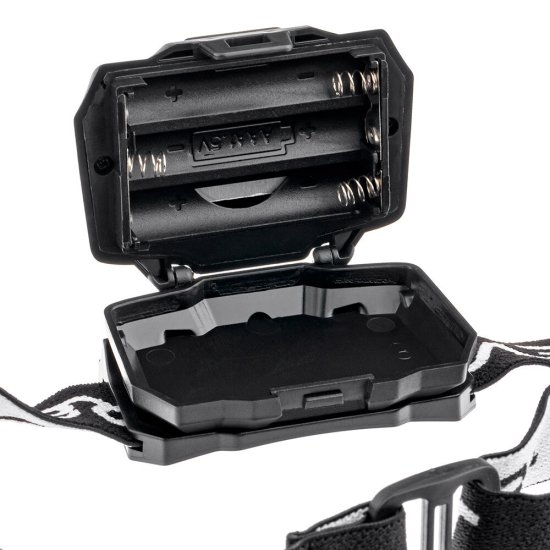 Фонарь налобный Düwi светодиодный 1 LED 3 Вт на батарейках AAA пластик 2 режима (29088 9)