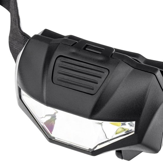 Фонарь налобный Düwi светодиодный 1 LED 3 Вт на батарейках AAA пластик 2 режима (29088 9)