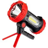 Фонарь прожектор Ritter светодиодный 2 LED 10 Вт аккумуляторный Li-Ion 3000 мАч пластик многофункциональный (29112 1)