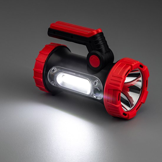 Фонарь прожектор Ritter светодиодный 2 LED 10 Вт аккумуляторный Li-Ion 3000 мАч пластик многофункциональный (29112 1)