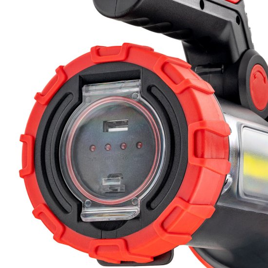 Фонарь прожектор Ritter светодиодный 2 LED 10 Вт аккумуляторный Li-Ion 3000 мАч пластик многофункциональный (29112 1)