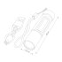 Фонарь ручной Ritter (29125 1) светодиодный 2 LED 5 Вт аккумуляторный Li-Ion 600 мАч алюминий 1 режим