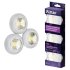 Фонарь пушлайт Ritter светодиодный 1 LED 3 Вт на батарейках AAA пластик самоклеящийся (29098 8)