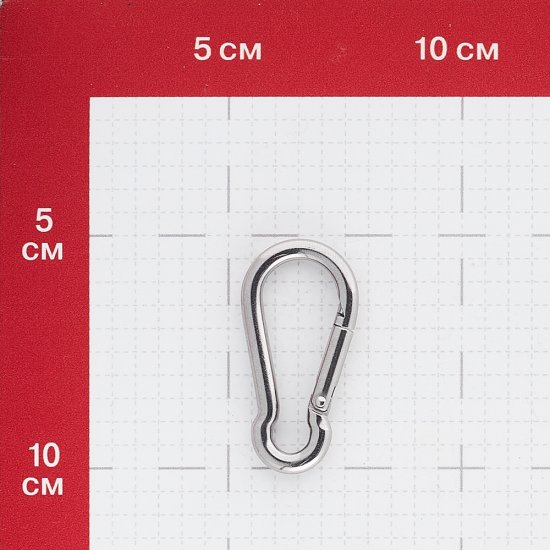 Карабин пожарный d5 мм 50 мм DIN 5299 С нержавеющая сталь