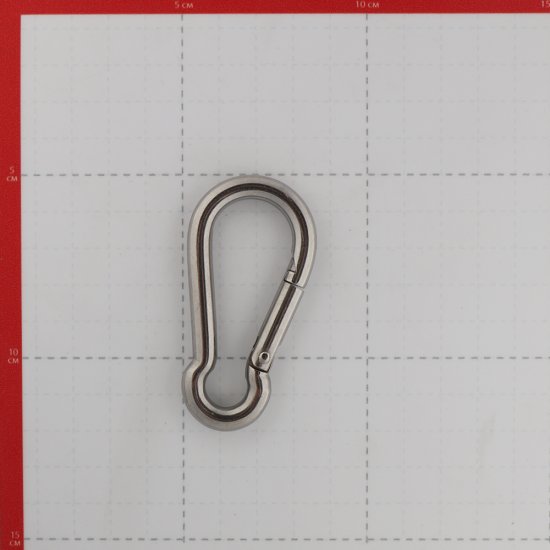 Карабин пожарный d8 мм 80 мм DIN 5299 С нержавеющая сталь