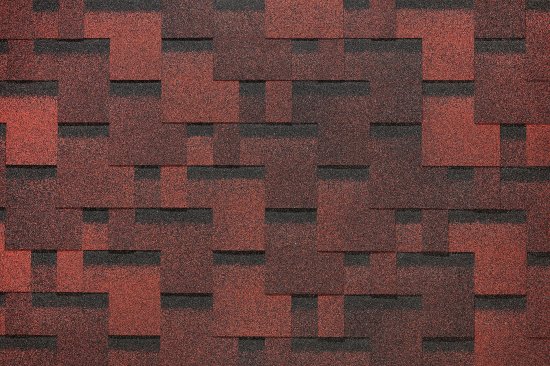 Гибкая черепица Docke Pie Евразия лабиринт красный 3 м²