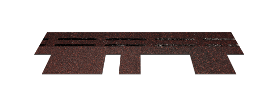 Гибкая черепица Docke Pie Евразия лабиринт красный 3 м²