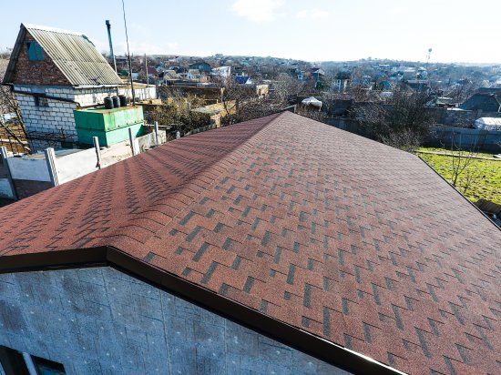 Гибкая черепица Docke Pie Евразия лабиринт красный 3 м²